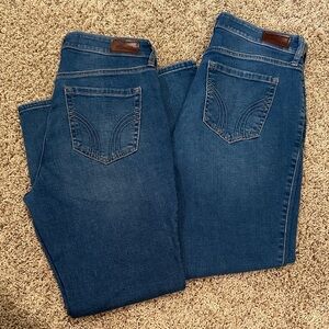2 Pair Bundle! Hollister High-Rise Super Skinny Women's Jeans